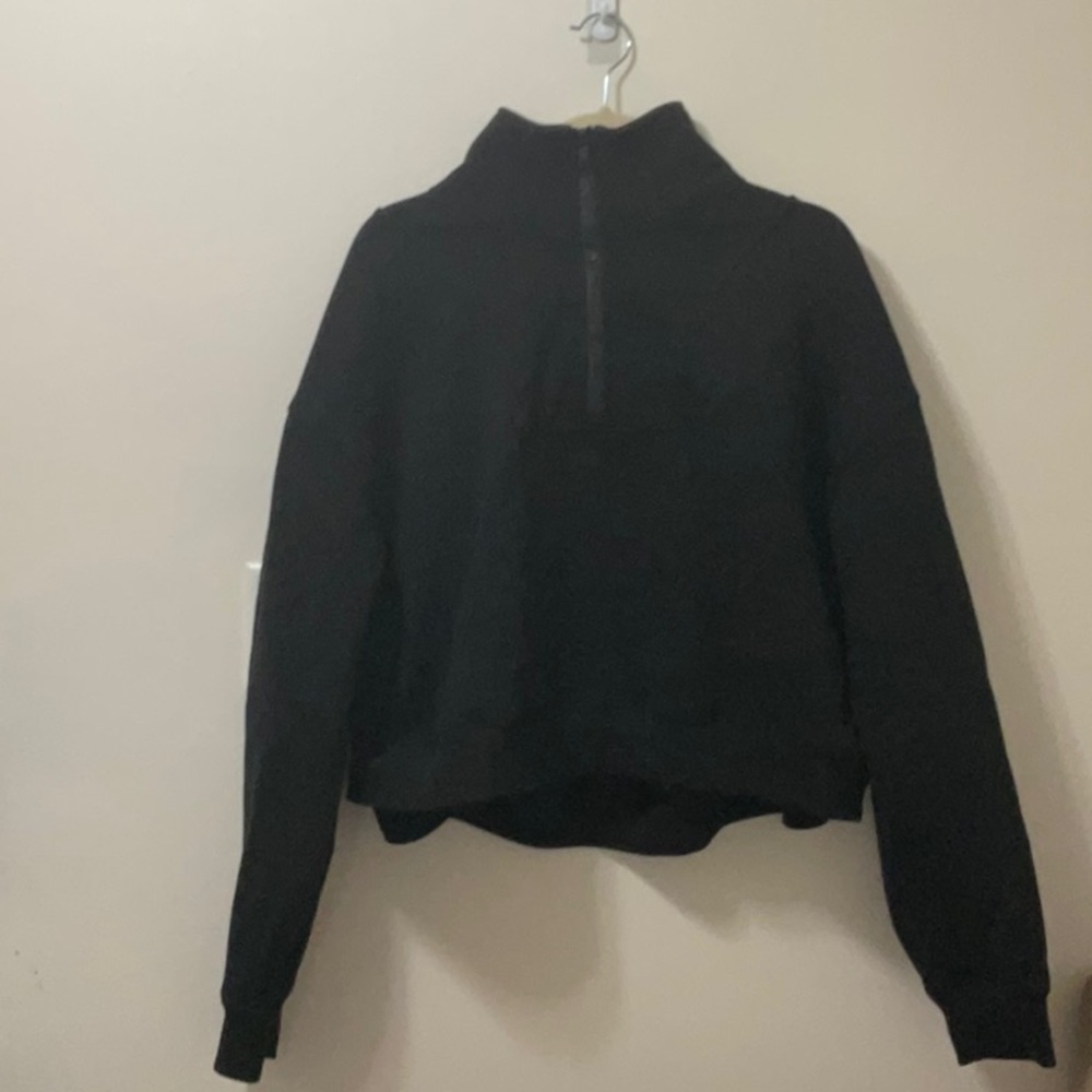 Black Cowl Neck Sweater with Cozy Design